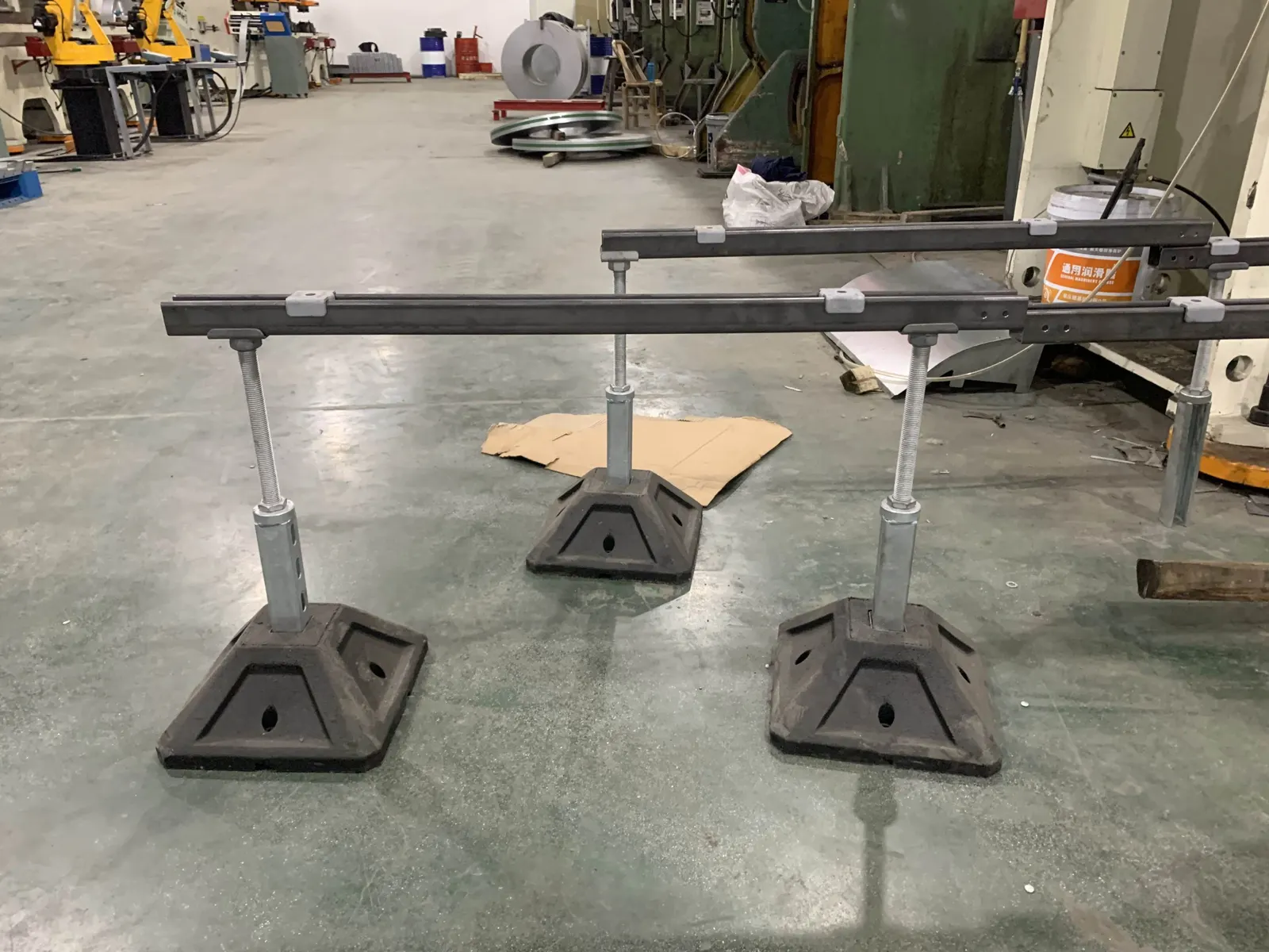 Bloques de caucho para soporte en cubierta